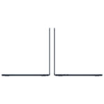 Close-up of the Apple MacBook Air 13.6-inch screen and English keyboard with Touch ID