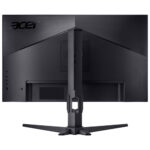 Acer 27" QHD gaming monitor XV270U X1, black, in a gaming setup, emphasizing immersive IPS LED display.