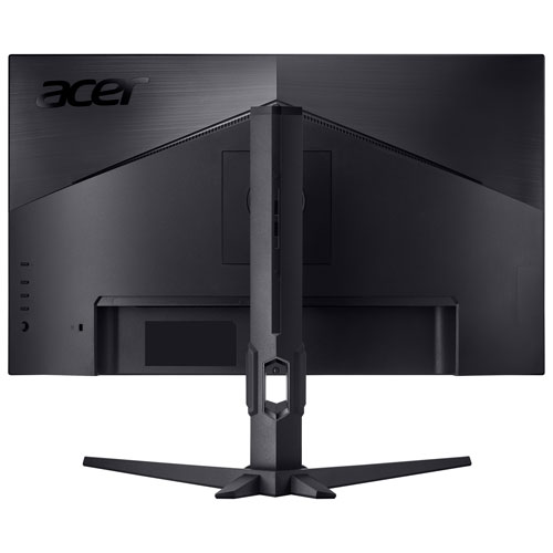 18926808_5 Acer 27" QHD gaming monitor XV270U X1, black, in a gaming setup, emphasizing immersive IPS LED display.