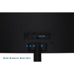 Modern design of the Samsung 32" curved 100Hz 4ms GTG gaming monitor, model LS32D390GANXZA