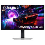 Samsung Odyssey 32" 4K UHD OLED gaming monitor LS32FG810SNXZA, silver finish