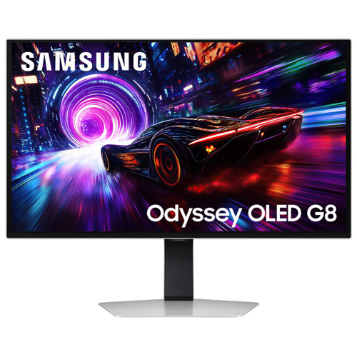 Samsung Odyssey 32" 4K UHD OLED gaming monitor LS32FG810SNXZA, silver finish