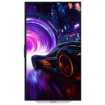 Vivid 4K Ultra HD resolution on the 32-inch Samsung OLED gaming monitor screen