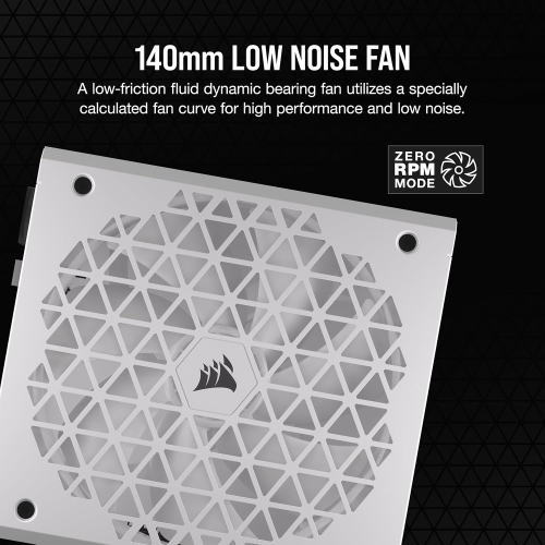 19265436_5 Corsair RM850x Shift 850W 80 Plus Gold ATX 3.0 PCIe 5.0 White power supply in its retail packaging.