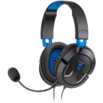 Comfortable Recon 50P headset for PS5 and PS4 gaming, featuring adjustable microphone.