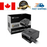 Thermaltake BX3 650W 80 Bronze non-modular ATX3.1 power supply unit, black chassis for reliable PC power