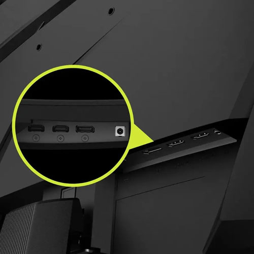 19417391_6 Dimensional diagram of the MSI MAG 321CQF E18 32" 180Hz 0.05ms curved gaming display.