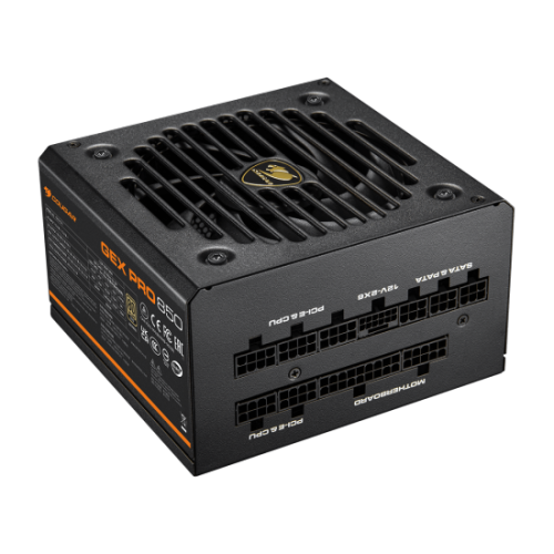 Sleek Cougar GEX Pro 850 Watt modular PSU with 80 Plus Gold efficiency for modern PC builds