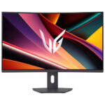 LG 32G600A-B 32-inch WQHD curved gaming monitor in black, front view