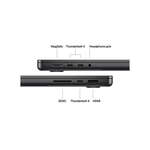 Apple MacBook pro 14-inch M5 512GB SSD 16GB RAM laptop port view black color