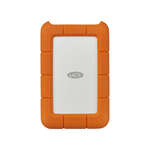 LaCie Rugged 1TB USB-C portable external hard drive orange color