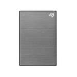 Seagate one touch 2TB USB 5.0 portable external hard drive grey color front