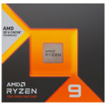 AMD Ryzen 9 7950X3D AM5 processor, 16 cores, 4.2GHz, view showing contacts & advanced CPU design