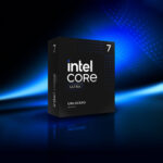 Retail packaging for the powerful Intel Core Ultra 7 265K 20-Core 4.6GHz CPU.