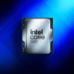 Closeup of Intel Core Ultra 7 265K model number on the 4.6GHz 20-core desktop processor.